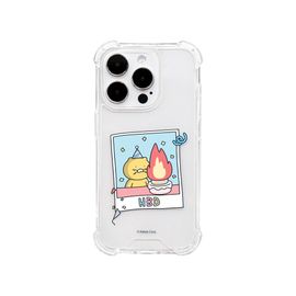 [S2B] KAKAO FRIENDS CHOONSIK Clear TPU+PC Bumper Case Compatible with Galaxy – Crystal Clear, Shock-Absorbing, Camera & Button Protection for iPhone & Galaxy - Made in Korea